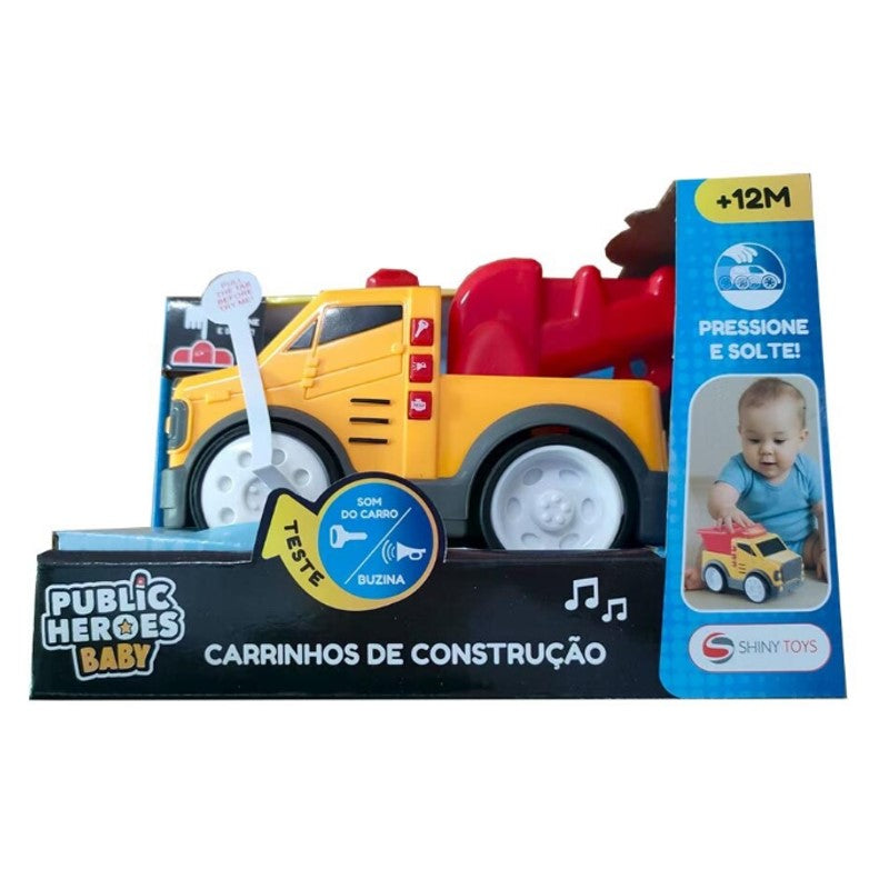 Caminhão Guincho de Construção com Luz e Som - SHINY TOYS
