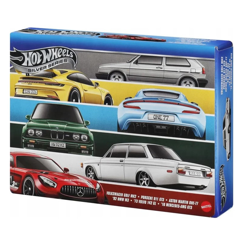 Conjunto 6 carrinhos Hot Wheels Silver Series Euro Style 1:64 - Mattel
