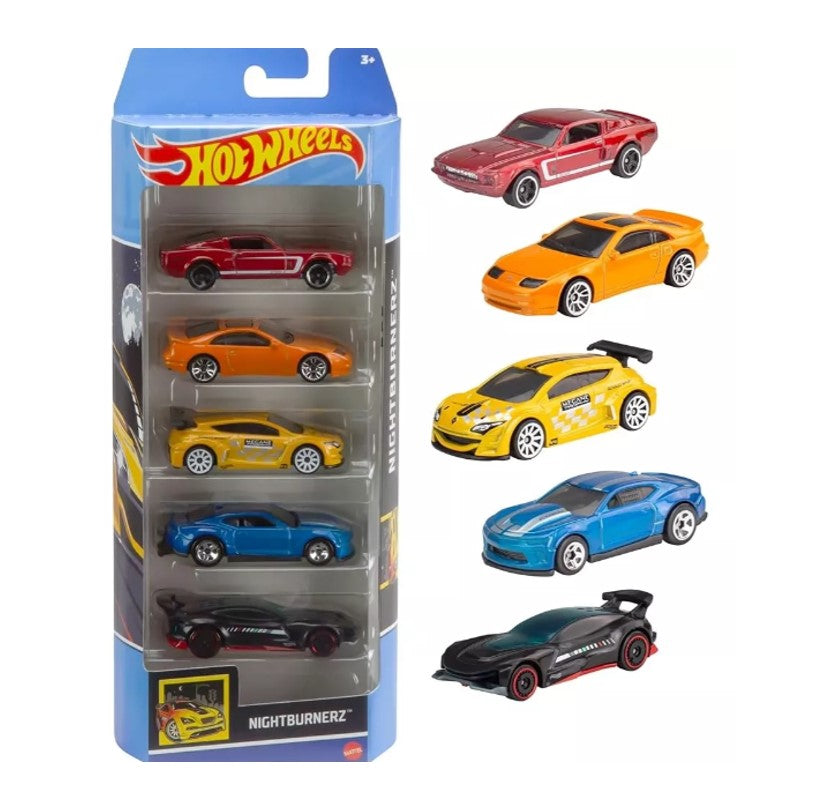 Hot Wheels Kit 5 Carrinhos Básicos Surpresa - Mattel 1806