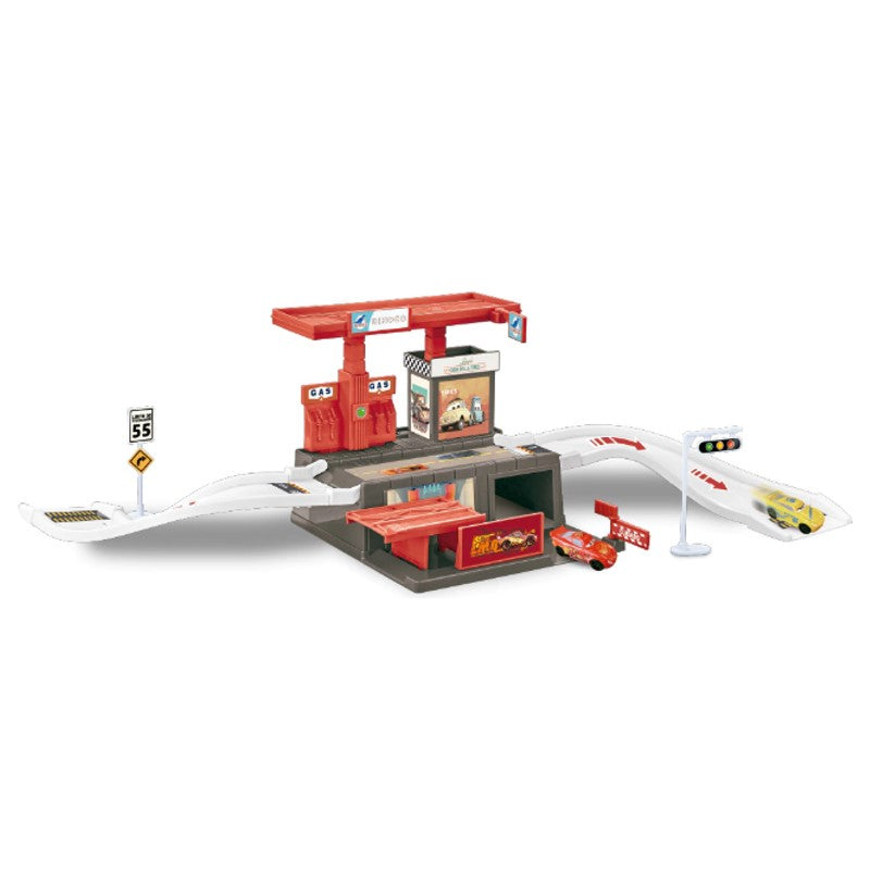 Posto De Gasolina com Mcqueen e Cruz Dinoco - Toyng