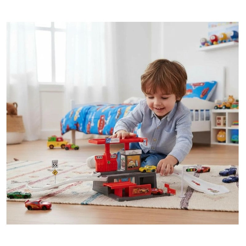 Posto De Gasolina com Mcqueen e Cruz Dinoco - Toyng