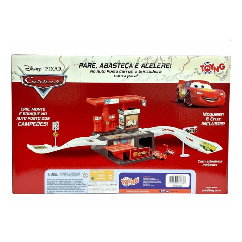 Posto De Gasolina com Mcqueen e Cruz Dinoco - Toyng