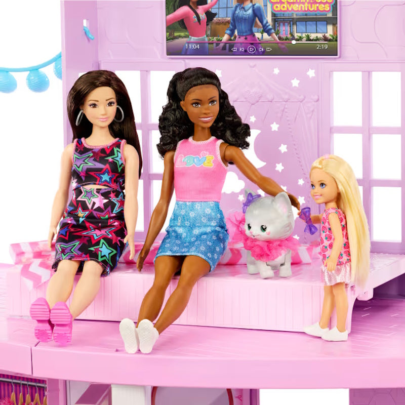 Barbie Conjunto de Brinquedo Casa Com Escorregador - Mattel