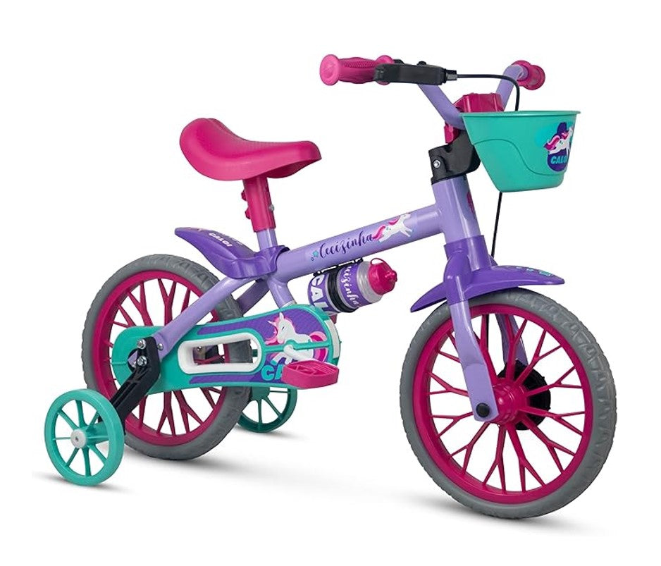 Bicicleta Infantil Com Rodinhas Aro 12 Cecizinha - Nathor