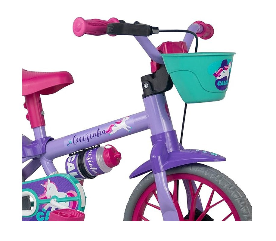 Bicicleta Infantil Com Rodinhas Aro 12 Cecizinha - Nathor