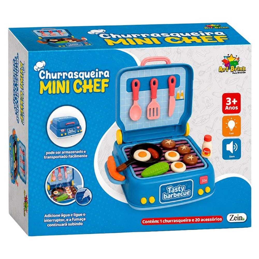 Brinquedo Churrasqueira Mini Chef c/ Luz e Som - Zein