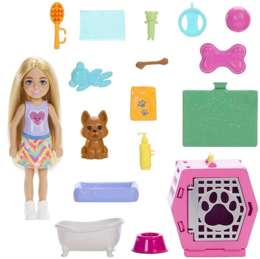 Barbie Chelsea Conjunto Festa Cachorrinhos - Mattel JDF89