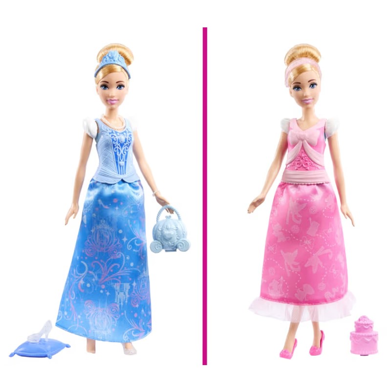 Boneca Cinderela Fashion 2 Em 1 Princesa - Mattel