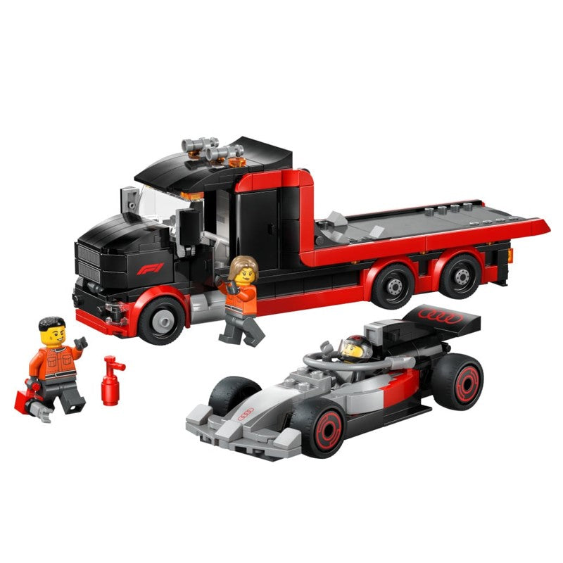 Lego City Caminhão de exibição da F1 com carro de corrida Audi F1 - 60493
