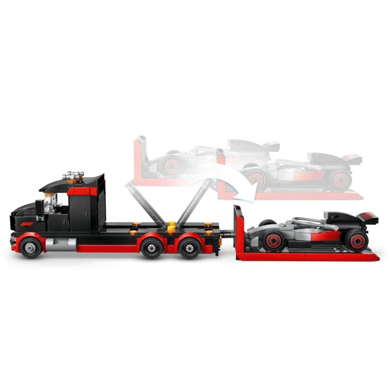 Lego City Caminhão de exibição da F1 com carro de corrida Audi F1 - 60493