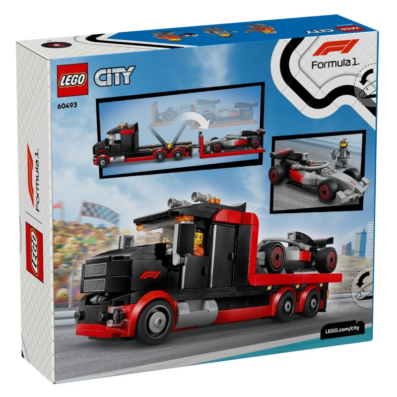 Lego City Caminhão de exibição da F1 com carro de corrida Audi F1 - 60493