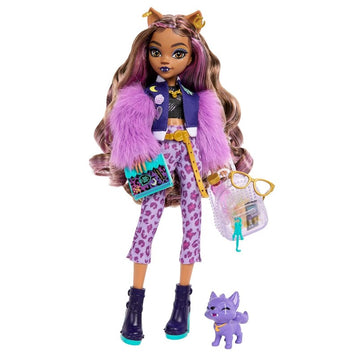 Boneca Monster High Clawdeen Wolf Visual Pet De Luxo- Mattel