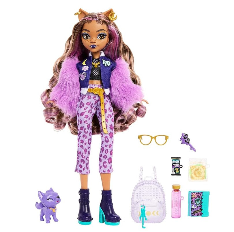 Boneca Monster High Clawdeen Wolf Visual Pet De Luxo- Mattel