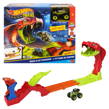 Hot Wheels Monster Trucks Pista Mordida Serpente - Mattel