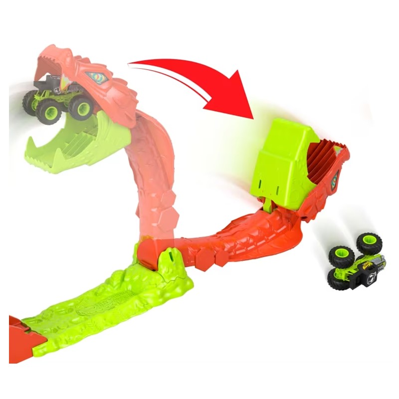 Hot Wheels Monster Trucks Pista Mordida Serpente - Mattel