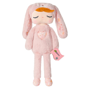 Boneca Angela Plush Manu Coelha Rosa 33cm - Metoo