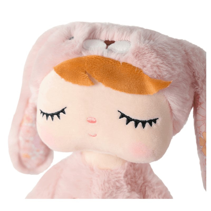 Boneca Angela Plush Manu Coelha Rosa 33cm - Metoo