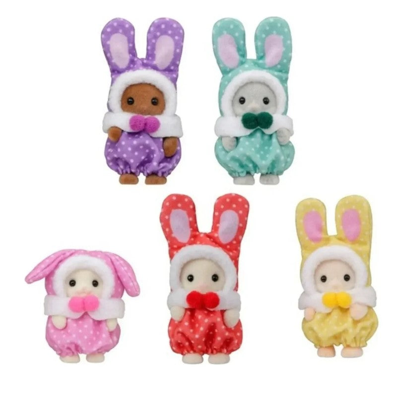 Sylvanian Families Bebê Surpresa com Fantasias de Coelho Coloridas - Epoch