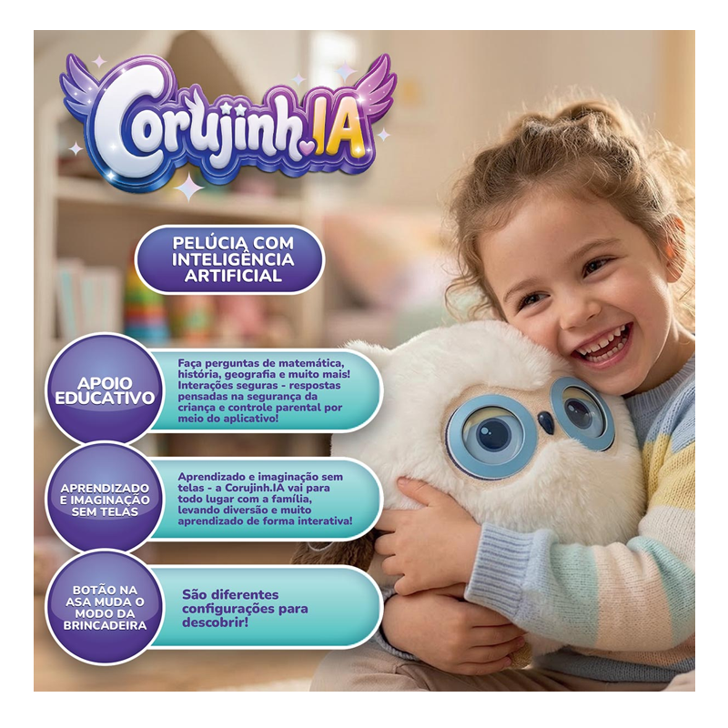 Corujinha Interativa com Inteligência Artificial Corujinh.IA - Sunny