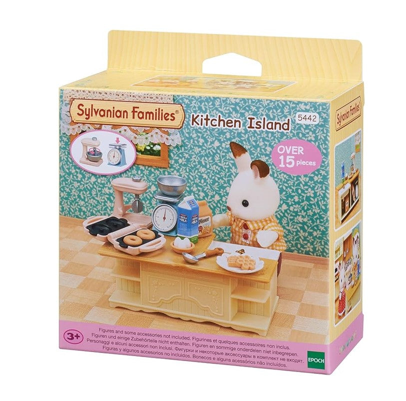 Sylvanian Families Conjunto Cozinha Com Ilha - Epoch