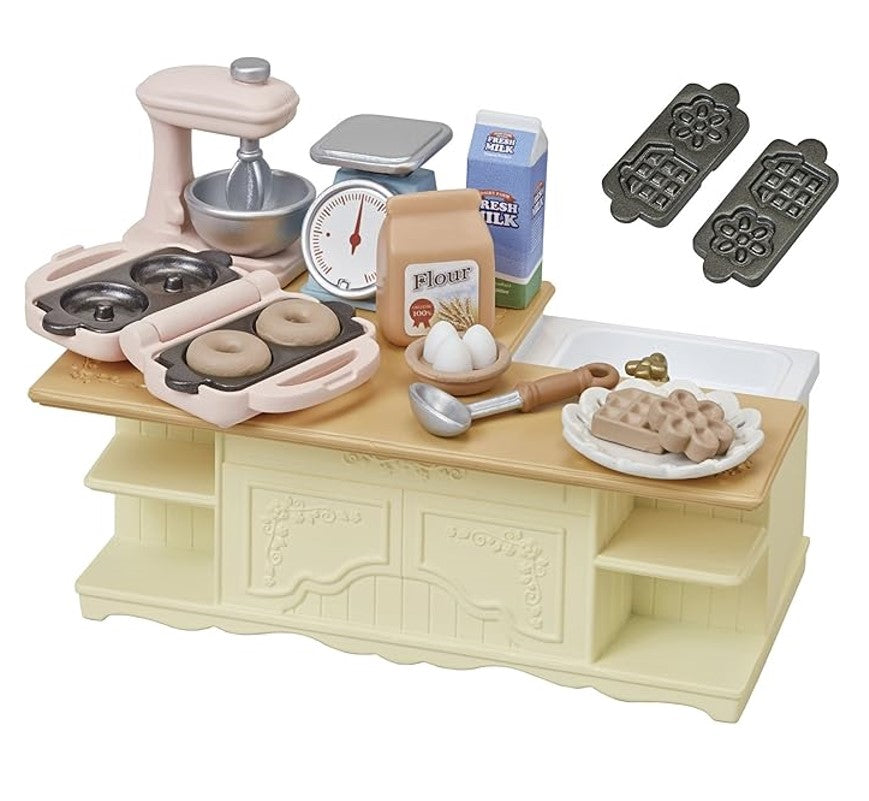 Sylvanian Families Conjunto Cozinha Com Ilha - Epoch