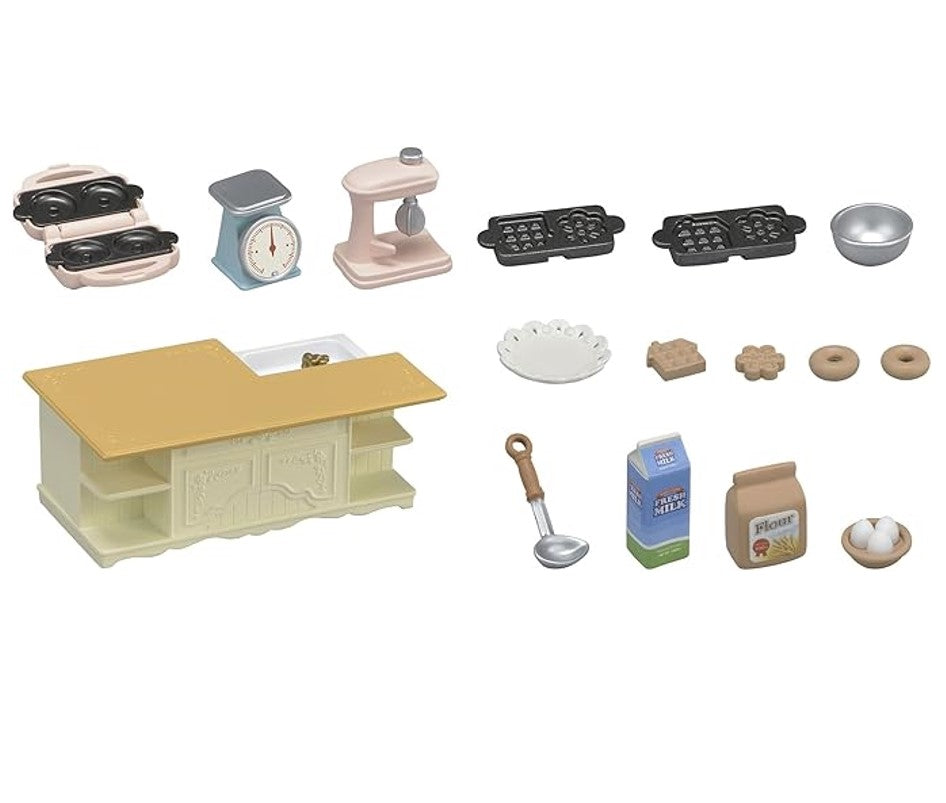 Sylvanian Families Conjunto Cozinha Com Ilha - Epoch