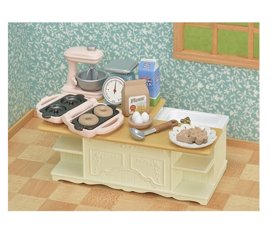 Sylvanian Families Conjunto Cozinha Com Ilha - Epoch