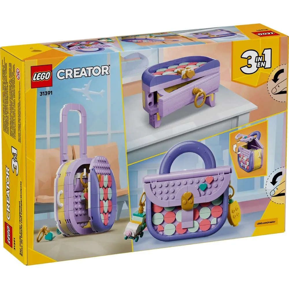 Lego Creator 3 em 1 Bolsa Artística Fashion com Compartimento de Armazenamento - 31391