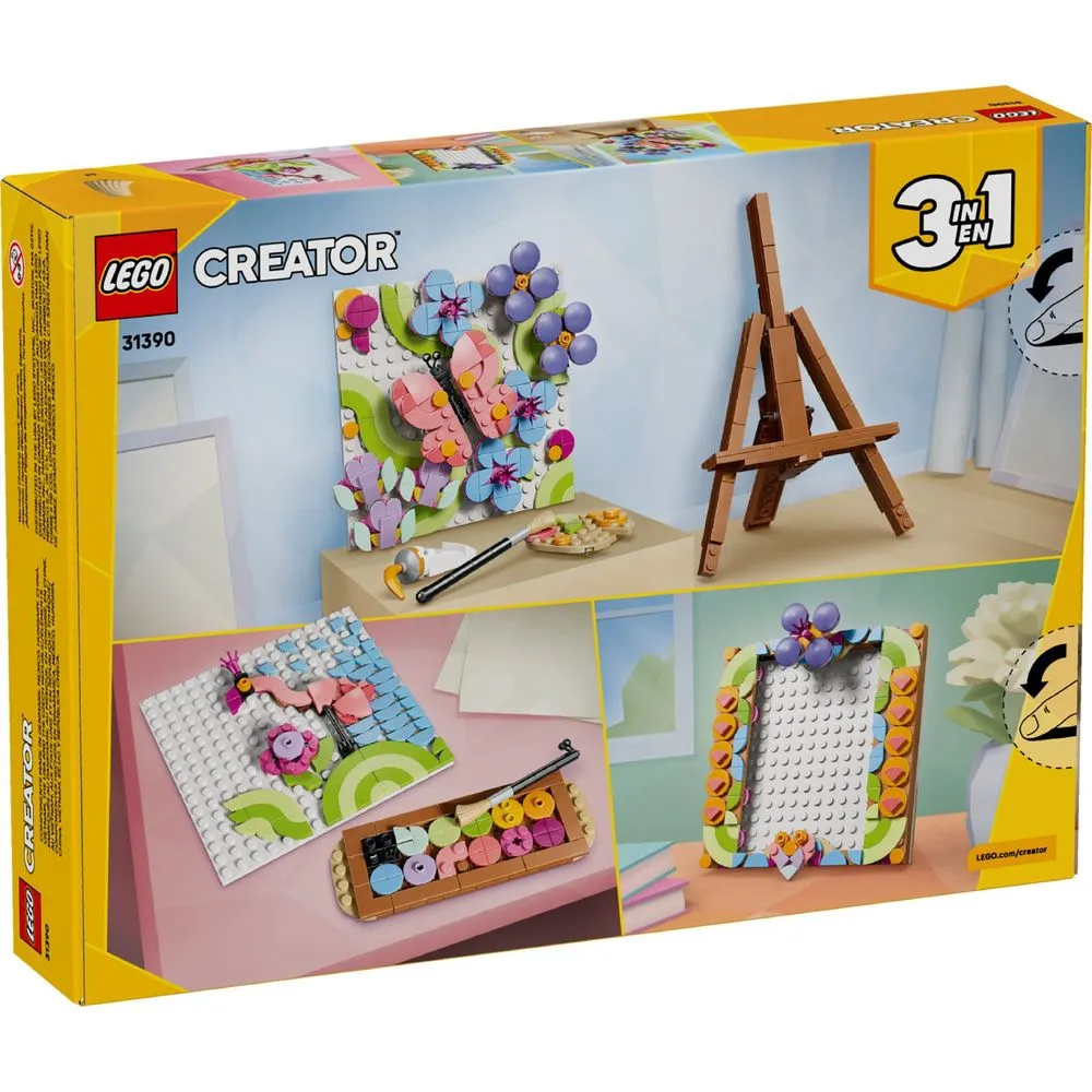 Lego Creator 3 em 1 Pintura decorativa de arte floral - 31390
