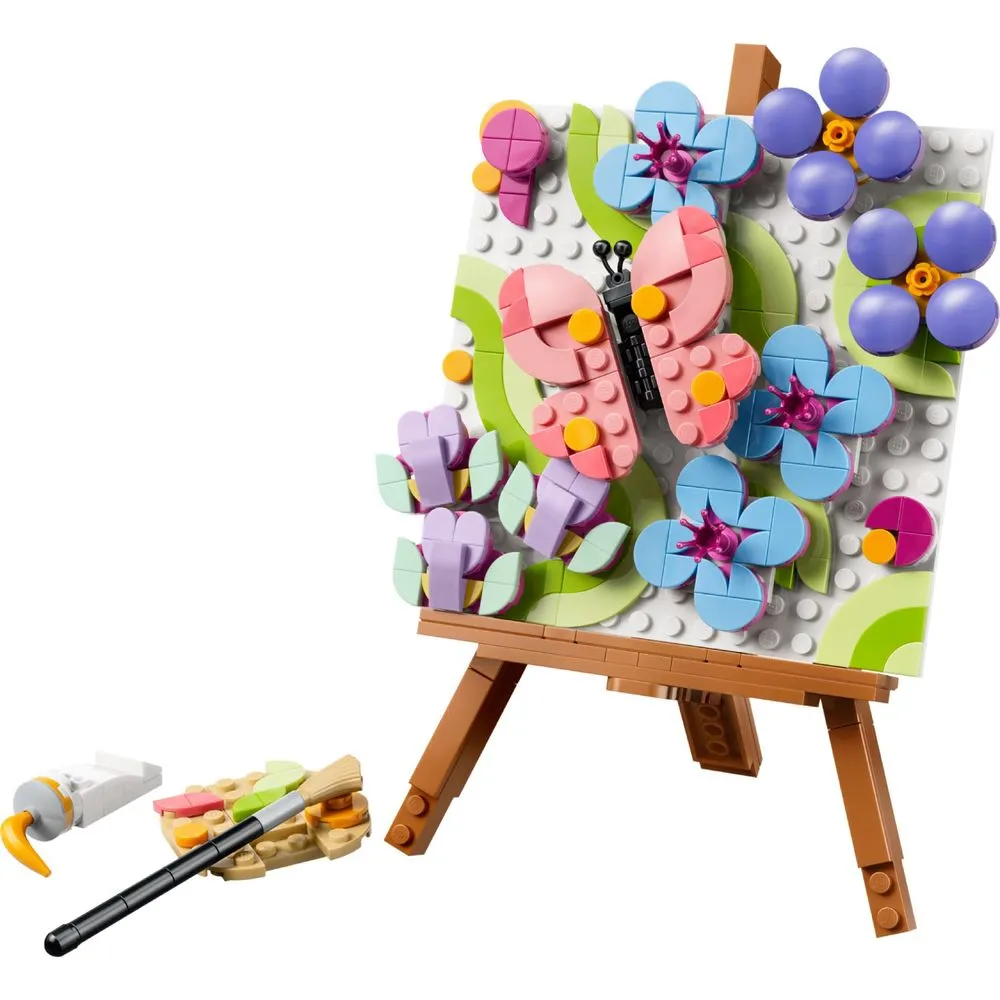 Lego Creator 3 em 1 Pintura decorativa de arte floral - 31390