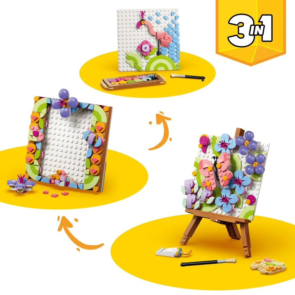 Lego Creator 3 em 1 Pintura decorativa de arte floral - 31390