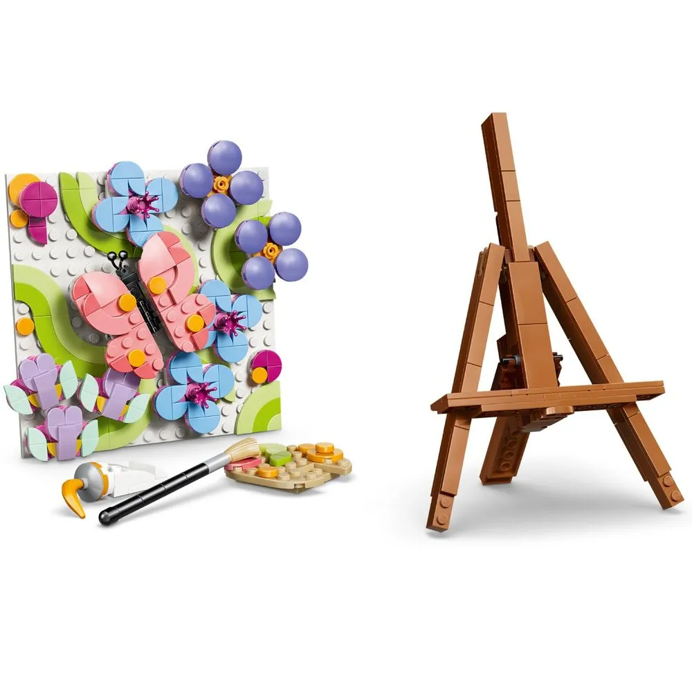 Lego Creator 3 em 1 Pintura decorativa de arte floral - 31390