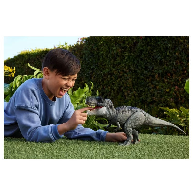 Jurassic World Dinossauro T-Rex Mordida Destruidora com som - Mattel