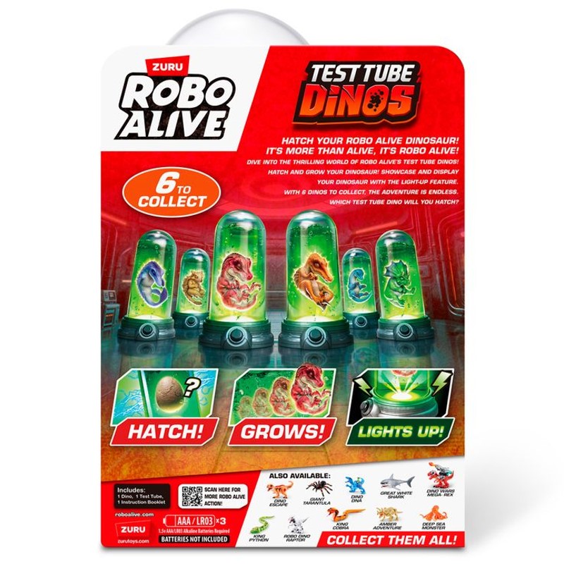 Robo Alive Test Tube Dinossauro Surpresa - Candide