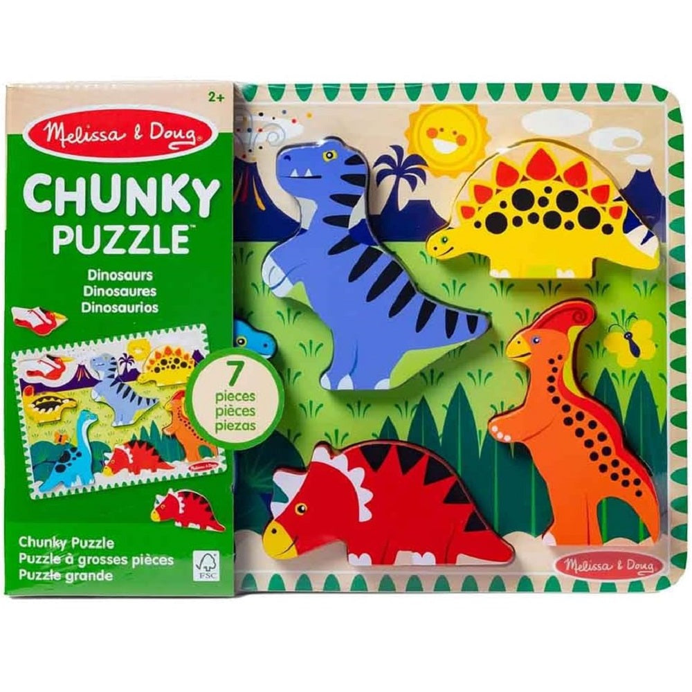 Quebra Cabeça Infantil Madeira Dinossauros Melissa & Doug - Sunny