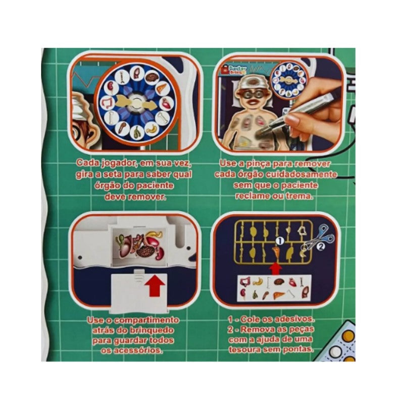 Jogo Doctor Brinq Brinquedo Operação Cirurgia - POLIBRINQ