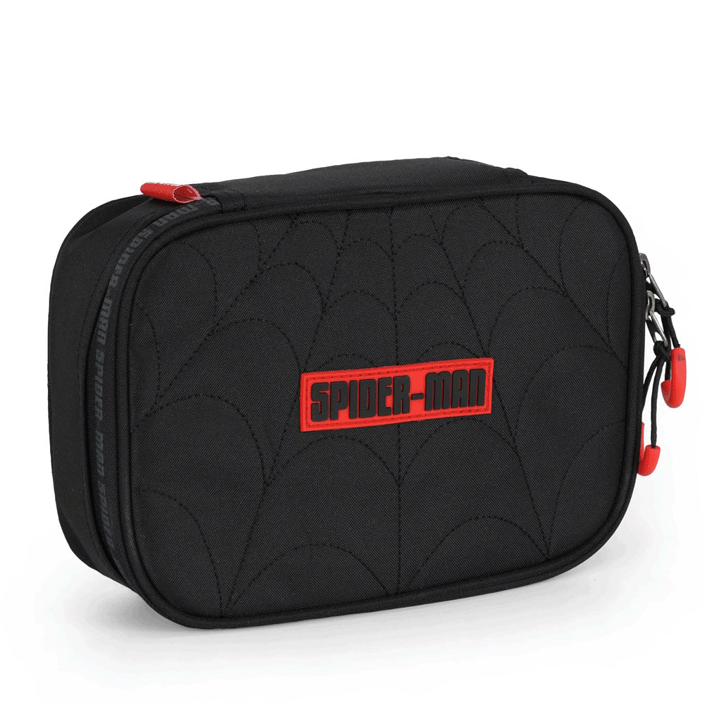Kit Escolar Spider-Man Mochila de Costas e Estojo Black Edition - Luxcel