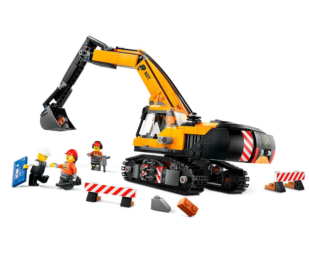 Lego City Escavadeira De Construção Amarela - 60420