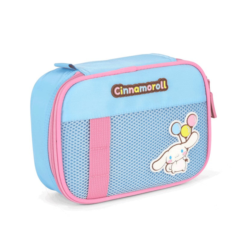 Kit Escolar Cinnamoroll com Mochila de Carrinho, Lancheira e Estojo – Luxcel