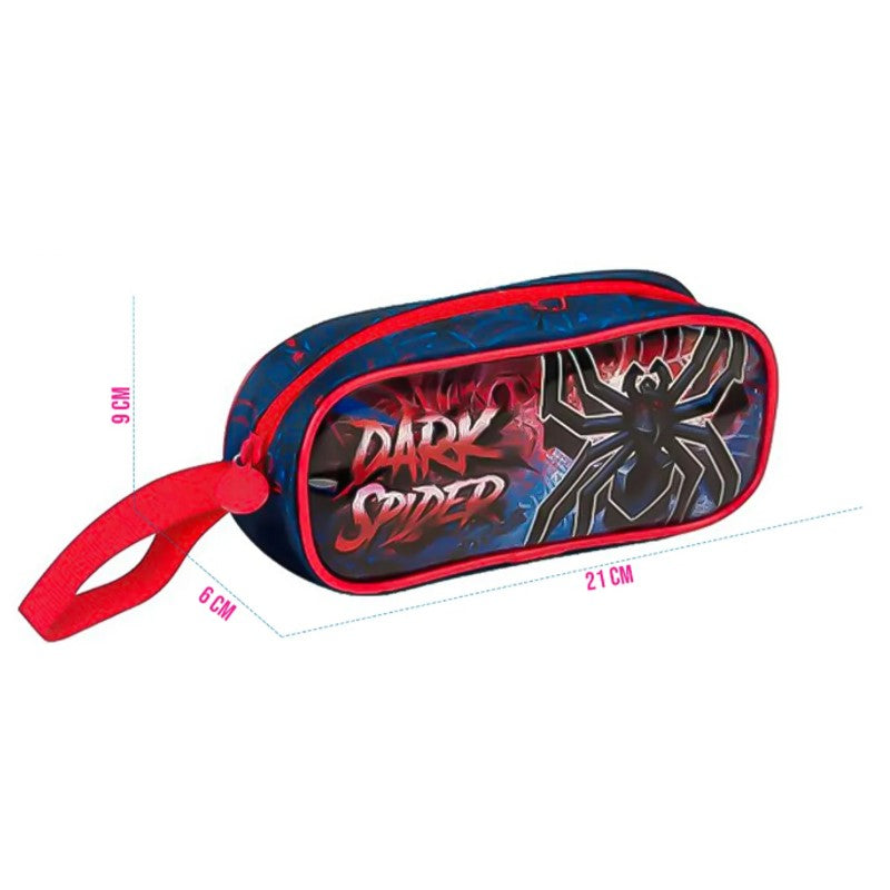 Estojo Simples Infantil Escolar Dark Spider - Clio Style