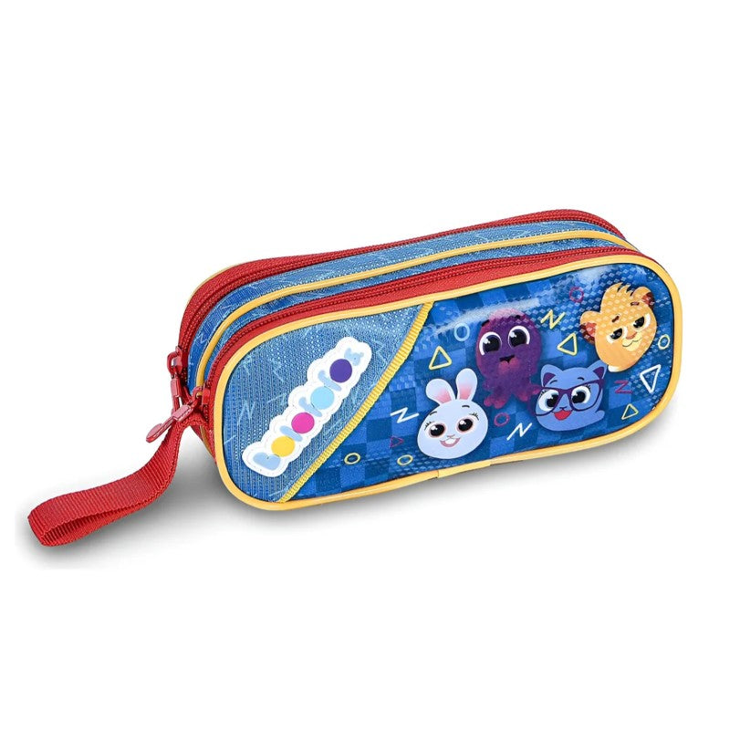 Estojo Infantil Escolar Duplo Bolofofos - Clio