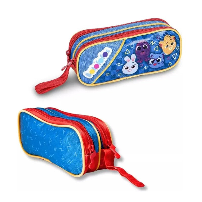 Estojo Infantil Escolar Duplo Bolofofos - Clio