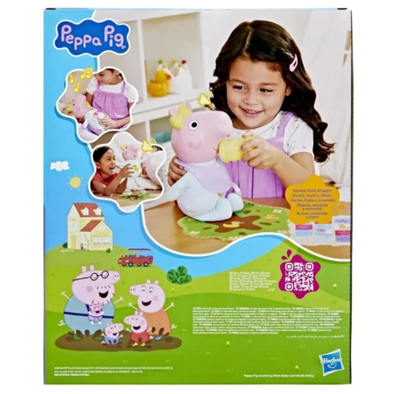 Boneca Evie Quer Colinho Interativa Peppa Pig - Hasbro
