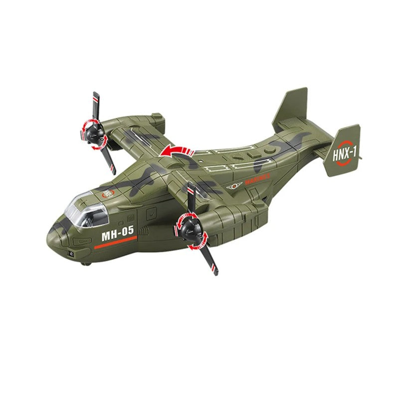 Avião Osprey Sortido Fricção Som e Luz 1:72 - Brink Center