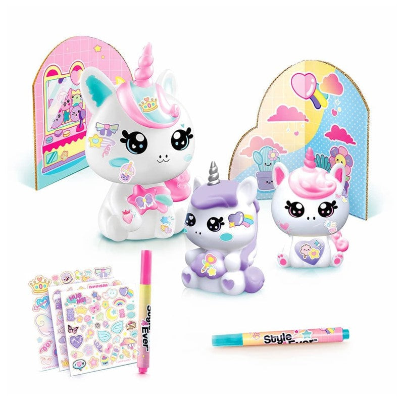 Decore sua Luminária Familia Unicornio Kawaii - Fun