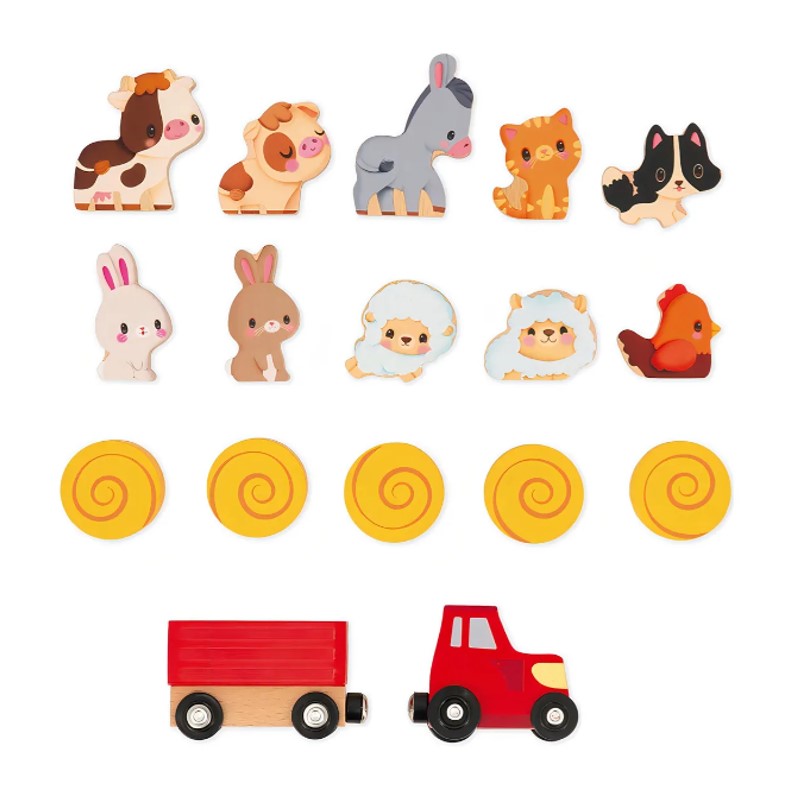 Brinquedo Minha Primeira Fazendinha De Madeira - Janod