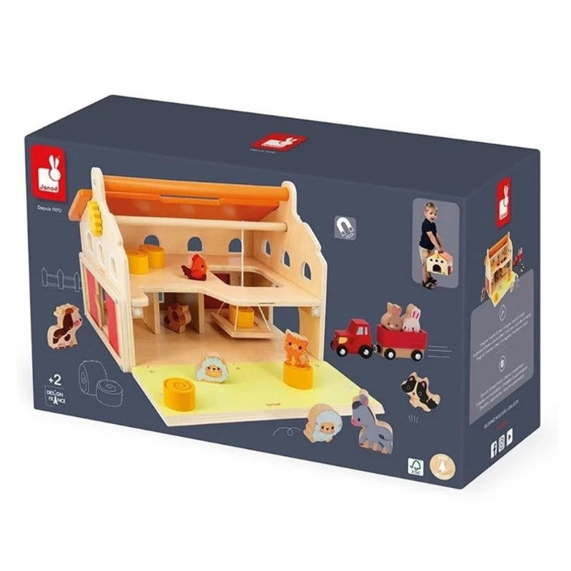 Brinquedo Minha Primeira Fazendinha De Madeira - Janod