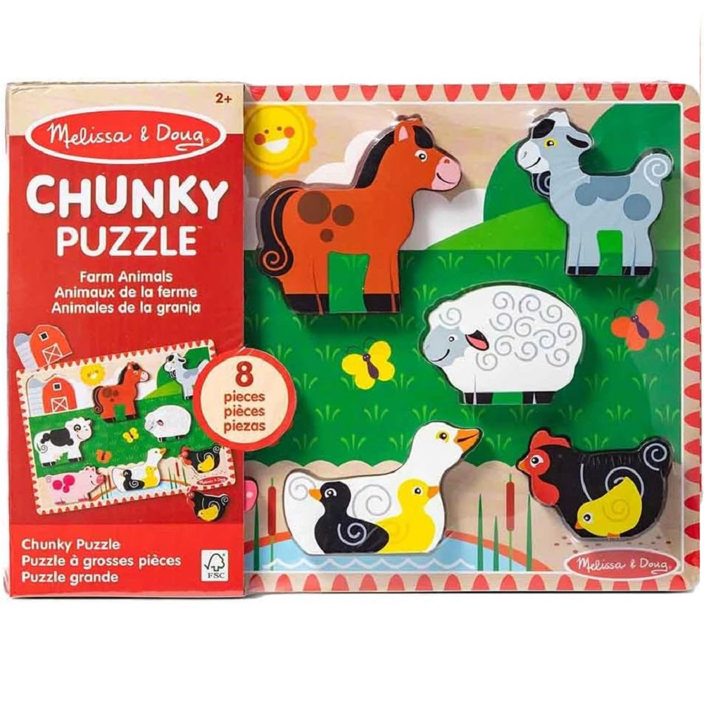Quebra Cabeça Infantil de Madeira Fazenda Melissa & Doug - Sunny