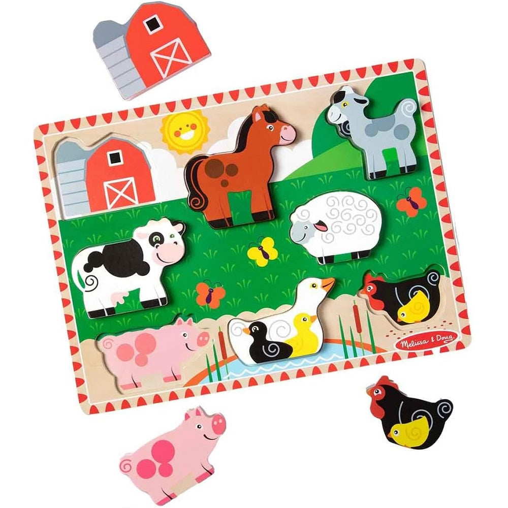 Quebra Cabeça Infantil de Madeira Fazenda Melissa & Doug - Sunny