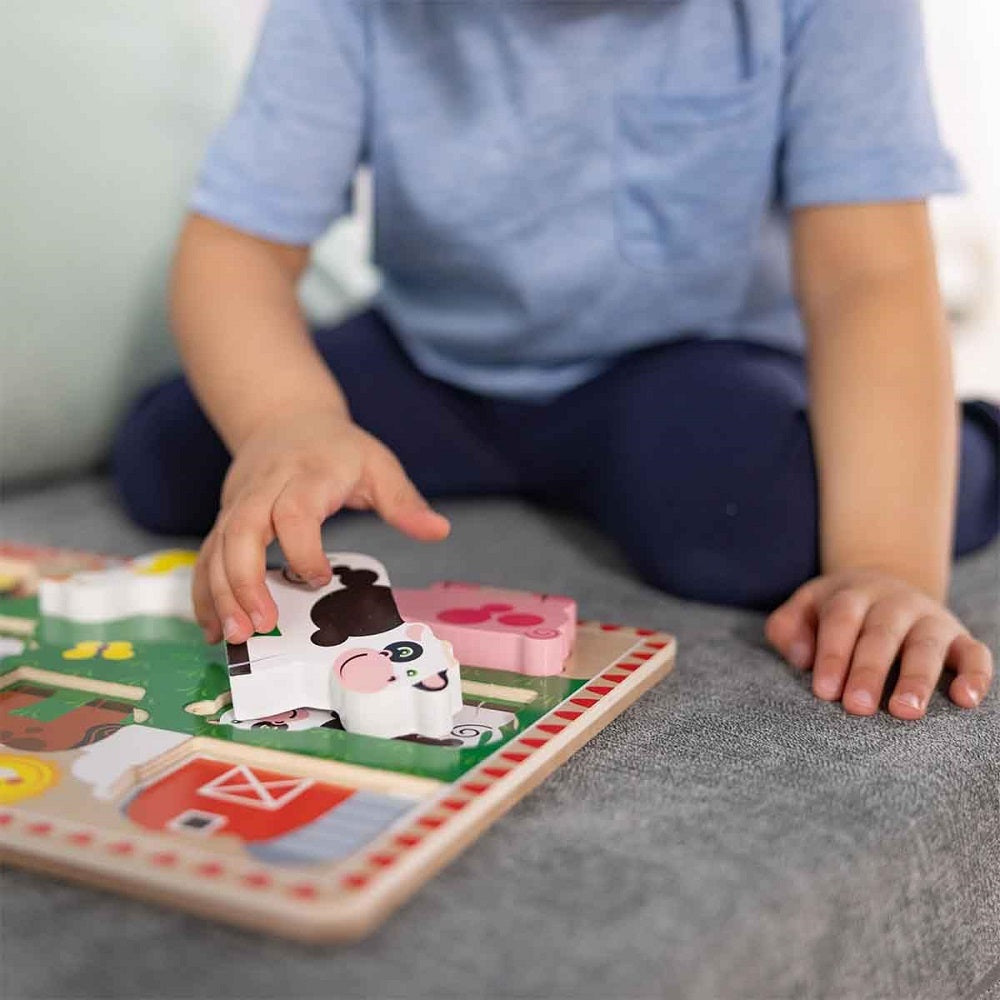 Quebra Cabeça Infantil de Madeira Fazenda Melissa & Doug - Sunny